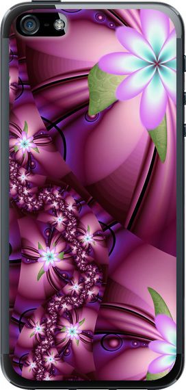 Чехол на iPhone SE Цветочная мозаика "1961u-214-17620"