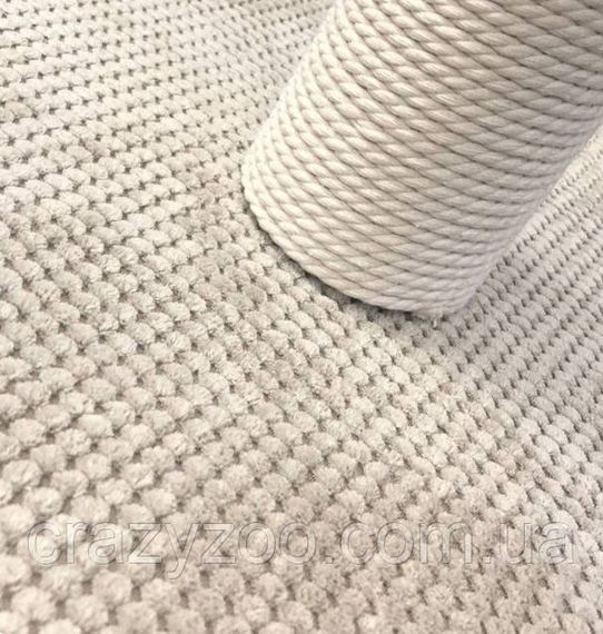 Кігтеточка для котів PolyPet будиночок квадратний двоповерховий бежевий 36x36x106 см КРД/0156-21 | Зображення 1
