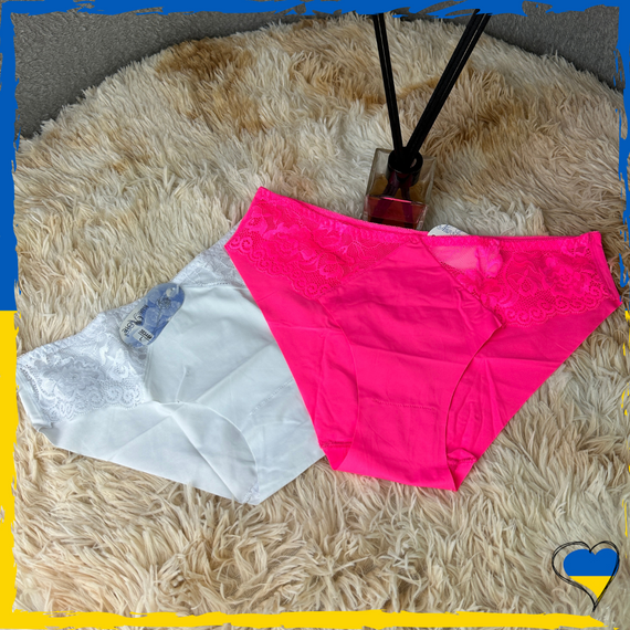 Труси жіночі. Трусики жіночі. Трусики. Труси рожеві. Труси білі. L, XL, 2XL