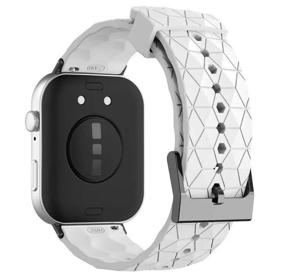 Ремінець силіконовий Primolux Dimond для смарт-годинника Huawei Watch Fit 4 / Fit 4 Pro / Fit 3 - White | Зображення 2