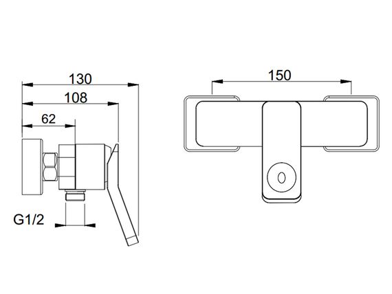 Змішувач для душа ASIGNATURA Unique чорний (85503802) | Зображення 3