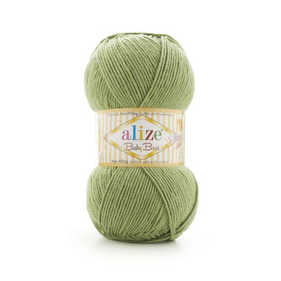 Пряжа Alize Baby Best No 485 (Алізе Бебі Бест) – 10% Бамбук, 90% Антипілінг Акрил, 100г/240м
