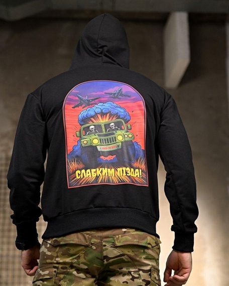 Мілтарі Худі Не для слабких black РП7396 | Зображення 3