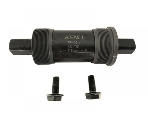 Каретка велосипедна нерозбірна (квадрат) (L-118 mm) Kenli KL-08A KL