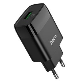 СЗУ Hoco C72Q Glorious QC3.0 18W (1USB-A) Черный