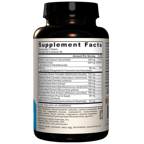 Комплекс для профилактики надпочечников Jarrow Formulas Adrenal Optimizer 120 Tabs JRW-29032 | Зображення 1