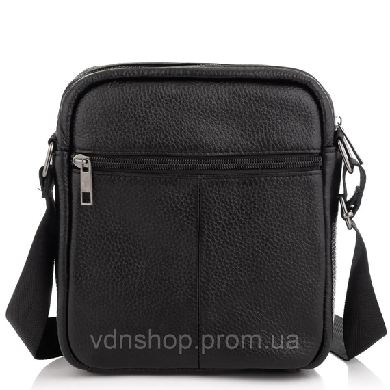 Сумка мужская через плечо 17х21х5, барсетка для учебы, мессенджер для телефона Tiding Bag IT-73302 черная | Зображення 6