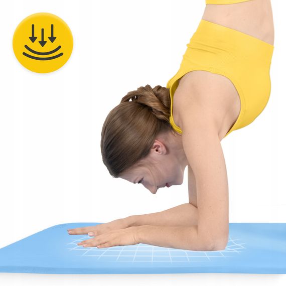 Килимок (мат) спортивний 4FIZJO TPE Gigant 200 x 125 x 2 см для йоги та фітнесу Sky Blue (P-5907739318985) | Зображення 6