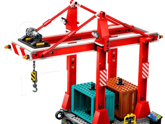 Конструктор LEGO City Морська гавань із вантажним судном 60422 | Зображення 6