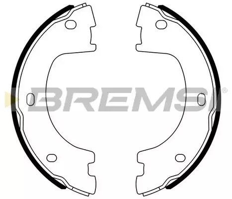 Колодки ручного гальма Sprinter/Crafter 06- (спара), Bremsi (GF0560) | Зображення 1
