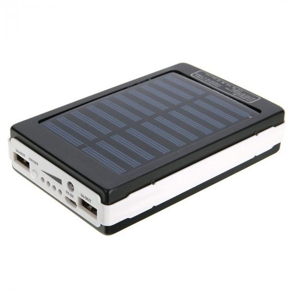 УМБ Power Bank Solar 10000 mAh мобільне зарядне із сонячною панеллю та лампою, зовнішній акумулятор | Зображення 2