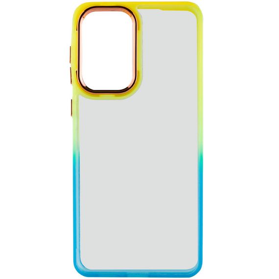 Чохол TPU+PC Fresh sip series для Samsung Galaxy A55 Бірюзовий / Помаранчевий | Зображення 1
