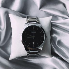 Мужские кварцевые наручные часы Skmei 9140 Silver