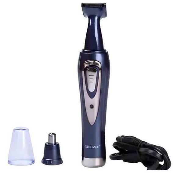 Триммер для носа и ушей с дополнительной насадкой комбинированный Sokany SK-315 Черный