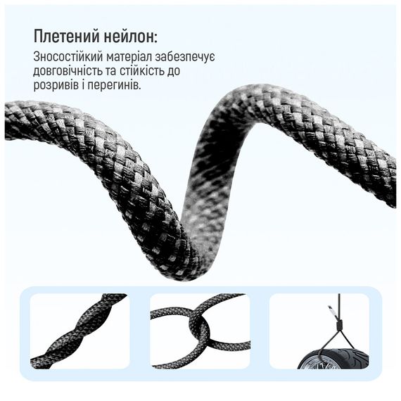Дата кабель USB-C to Lightning 2.0m (PDF Fast Charging 27W) black ColorWay (CW-CBPDCL068-BK) | Зображення 9