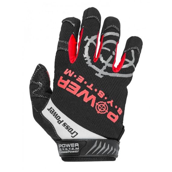 Рукавички для кросфіту з довгим пальцем Power System PS-2860 Cross Power Black/Red S | Зображення 1