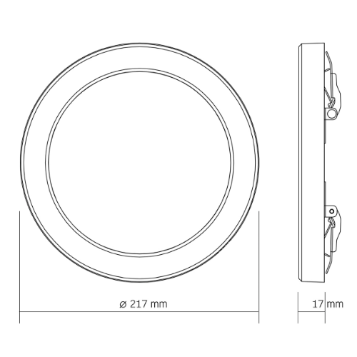 LED Світильник 18W круглий білий VL-DL6R-18CW Videx | Зображення 3