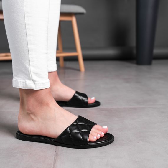 Шлепанцы женские Fashion Luna 2858 38 размер 245 см Черный | Зображення 4