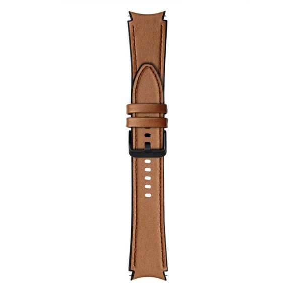 Ремешок Primolux Leather Silicone для часов Samsung Galaxy Watch 4 44mm SM-R870 - Brown | Зображення 3