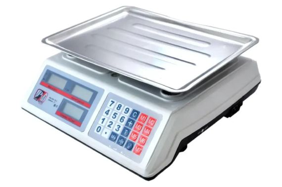 Ваги торговельні електронні з лічильником ціни на 50 кг. PM 5051 Promotec із акумулятором 6 вт | Зображення 4