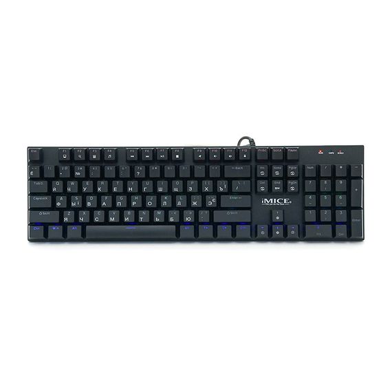 Клавиатура iMICE GK600 USB, длина кабеля 100см, (Eng/Укр/Рус), Black, 104к