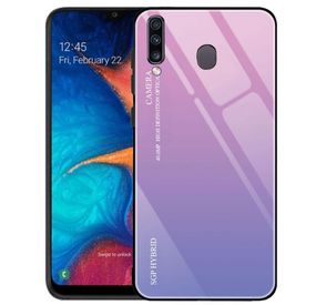 Чехол-бампер Primolux Gradient Glass для Samsung Galaxy M30 2019 (SM-M305) - Pink