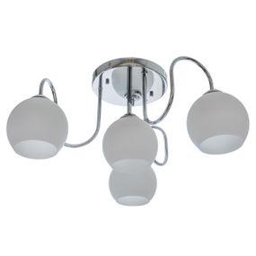 Люстра потолочная в зал E27 60W WH (LK-645C/4)