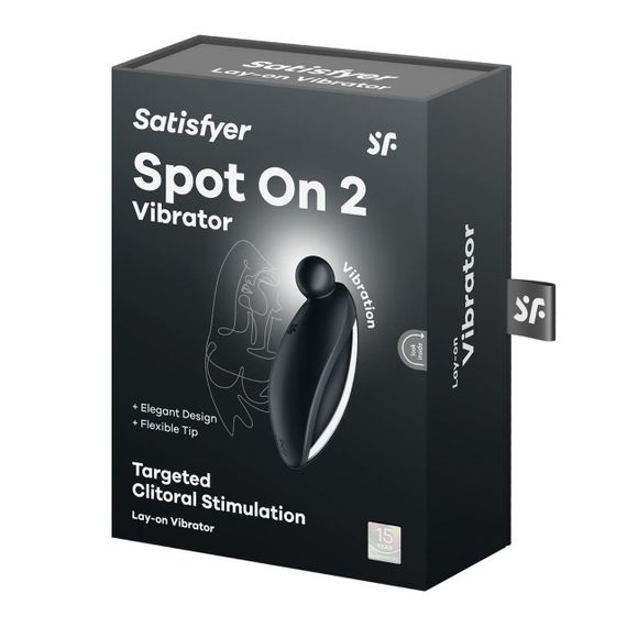 Вібратор для зовнішньої стимуляції Satisfyer Spot On 2 Black, дуже потужний, гнучкий відросток Sex Aura | Зображення 6