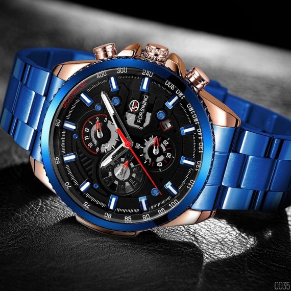 Forsining 6909 Blue-Cuprum-Black | Зображення 1