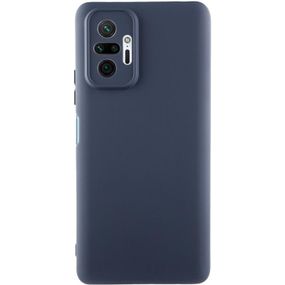 Чохол TPU GETMAN Liquid Silk Full Camera для Xiaomi Redmi Note 10 Pro / 10 Pro Max Синій / Midnight Blue