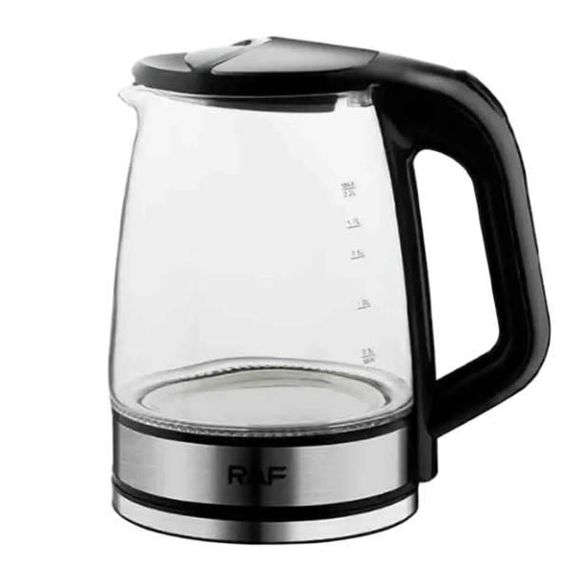 Чайник електричний скляний 2.2л RAF 7842 Чорний