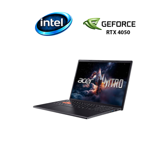 Игровой ноутбук Acer Nitro Lite 16 NL16-71G-51N7 / 16" (1920x1080) IPS / Intel Core i5-13420H (8 (12) ядер по 3.4 - 4.6 GHz) / 16 GB DDR5 / 480 GB SSD / nVidia GeForce RTX 4050, 6 GB GDDR6, 96-bit / WebCam б/у