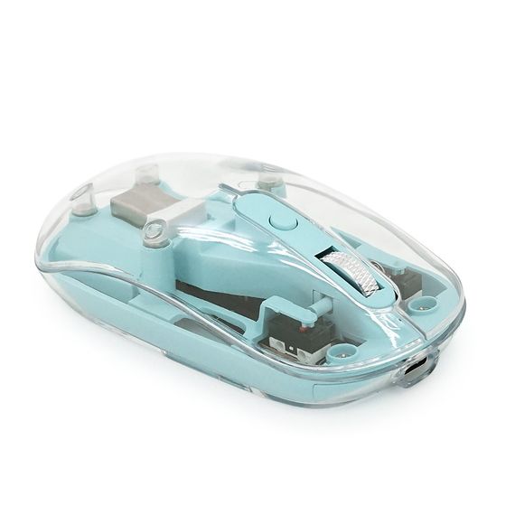 Миша бездротова JEDEL WD131P-BU, 800/1200/1600DPI, 2.4 GHz+Bluetooth 5.0, 3.7V 300mAh, Type-C заряджання. 109x60x32 мм.
