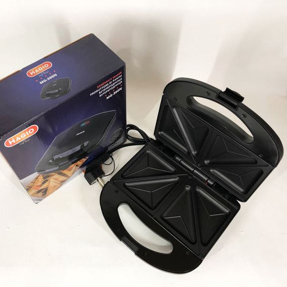 Бутербродниця сендвічниця MAGIO MG-360N 700 Вт, електробутербродниця, електрична сендвічниця | Зображення 8