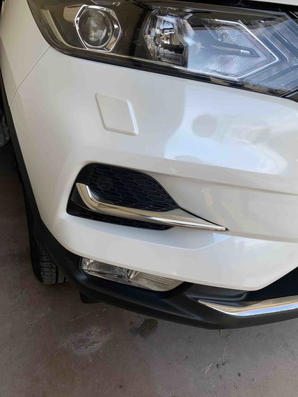 Накладки на противотуманки (2017-2024, нерж) Carmos - Турецкая сталь для Nissan Qashqai