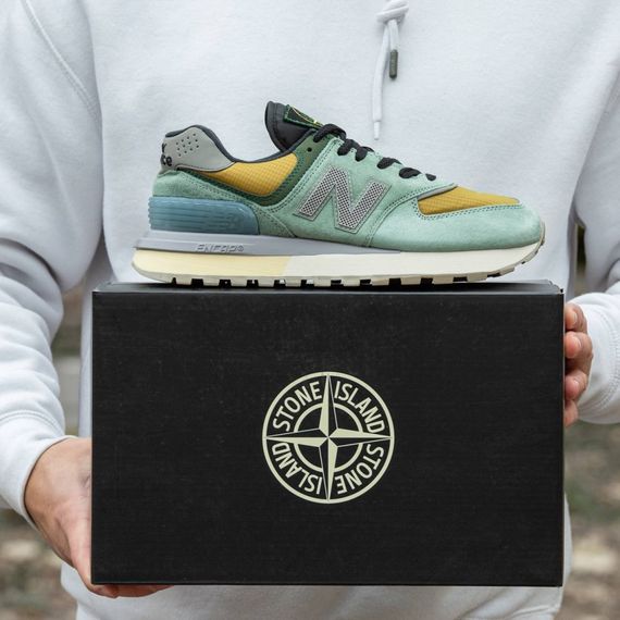 Кросівки демісезонні New Balans x Stone Island олива | Зображення 4