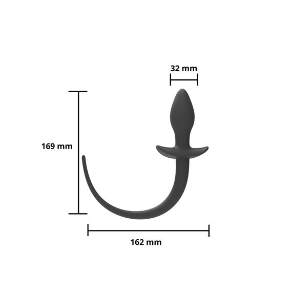 Анальна пробка - Erospace Wild Play Anal Plug With Tail C3 | Зображення 3