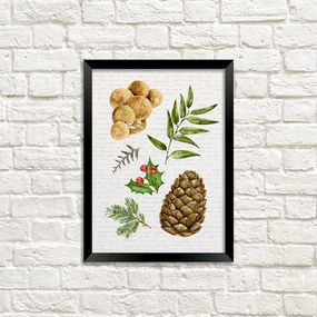 Постер в рамці Шишка 15x21 см, A5 (MT5_21NG012_BL)