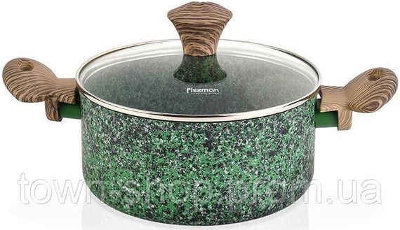 Кастрюля Fissman Malachite 4.7л с антипригарным покрытием EcoStone FN-4319