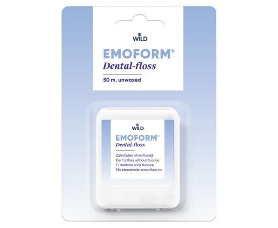 Зубна нитка Dr. Wild EMOFORM Dental floss, невощена, 50 м