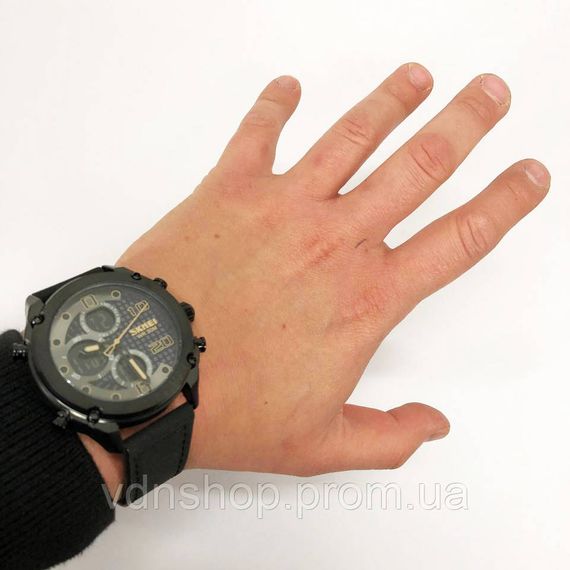 Наручные мужские часы стильные деловые SKMEI 1975LBKBK Мужские часы стильные на руку RH-18 | Зображення 6