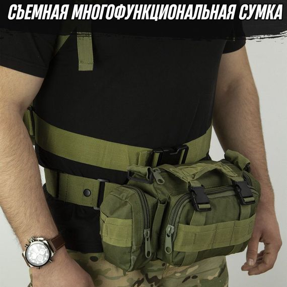 Рюкзак мужской тактический походный 55л, Рюкзак туристический крепкий военный десантный ZK-83 | Зображення 9