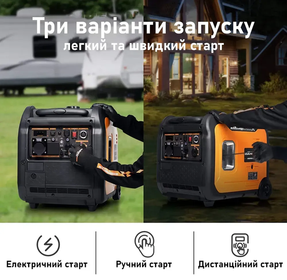 Инверторный генератор 4-х тактный Maxpeedingrods MXR5500 5.5 кВт, медная обмотка | Зображення 8