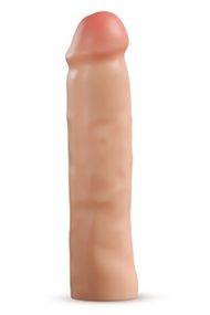 Реалістична подовжуюча насадка на пеніс Blush Performance Plus подвійний щільності, бежева sexstyle