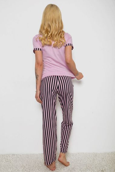 Пижама женская с принтом  -уценка, цвет сиреневый, 243R2032-F-U | Зображення 3