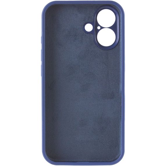 Чохол Silk Full Camera Protective (AA) NO LOGO для Apple iPhone 16 (6.1") Синій / Deep navy | Зображення 2