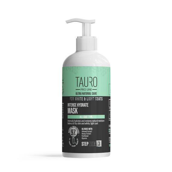 Зволожуюча маска для собак та котів з білою шерстю TAURO PRO LINE Ultra Natural Care 1 л