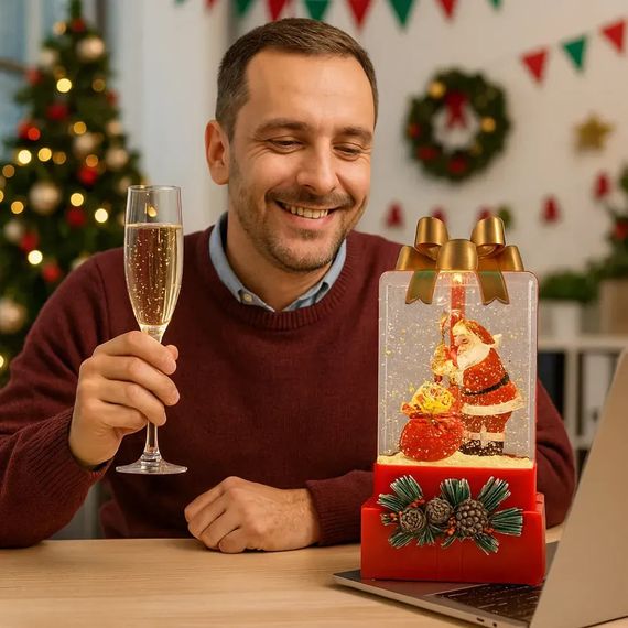 Новогодний ночник XMAS WDL-25010A Подарок ∙ Ночник XMAS WDL-25010A в форме подарочной коробки | Зображення 3