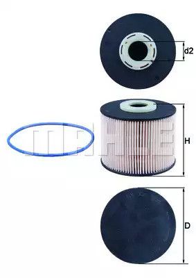 Фільтр паливний MAHLE/KNECHT Ford Citroen Peugeot 2,0 HDI/TDCI, MAHLE/KNECHT (KX331D) | Зображення 2