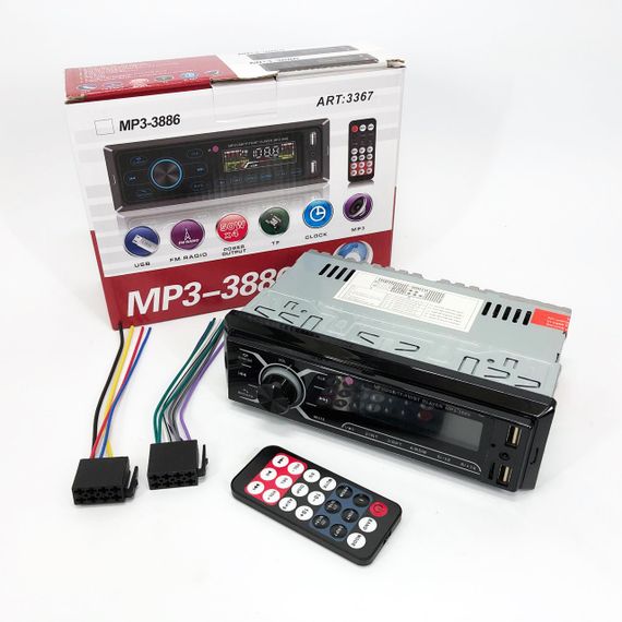 Автомобільні мультимедіа системи MP3-3885 ISO 1DIN, Універсальна автомагнітола, Магнітофони для машин WD-11 | Зображення 3